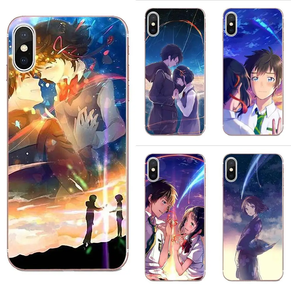 Аниме ваше имя ТПУ Модный чехол для сотового телефона Galaxy Alpha Core Note 2 3 4 S2 A10 A20 A20E A30