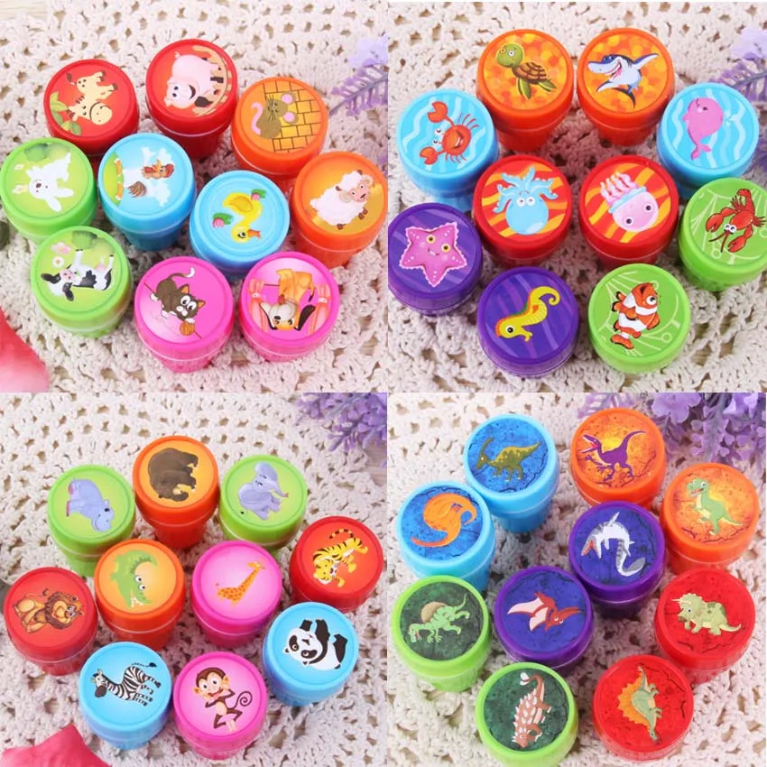 10 шт. DIY милый мультфильм модные пластиковые печати дети дневник скрапбукинг