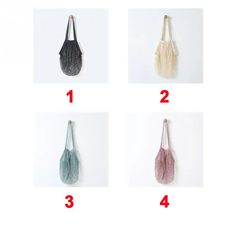 Новая сетчатая переносная сумка для покупок Большая вместительная тканая