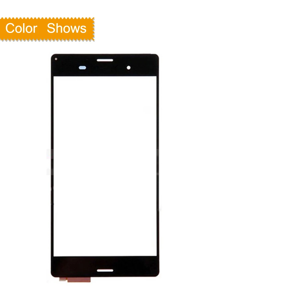 black no gift Сенсорный экран для Sony Xperia Z3 D6603 D6643 D6653 D6616 сенсорный экран дигитайзер Переднее внешнее стекло Сенсорная панель объектив без ЖК-дисплея - Цвет: black no gift