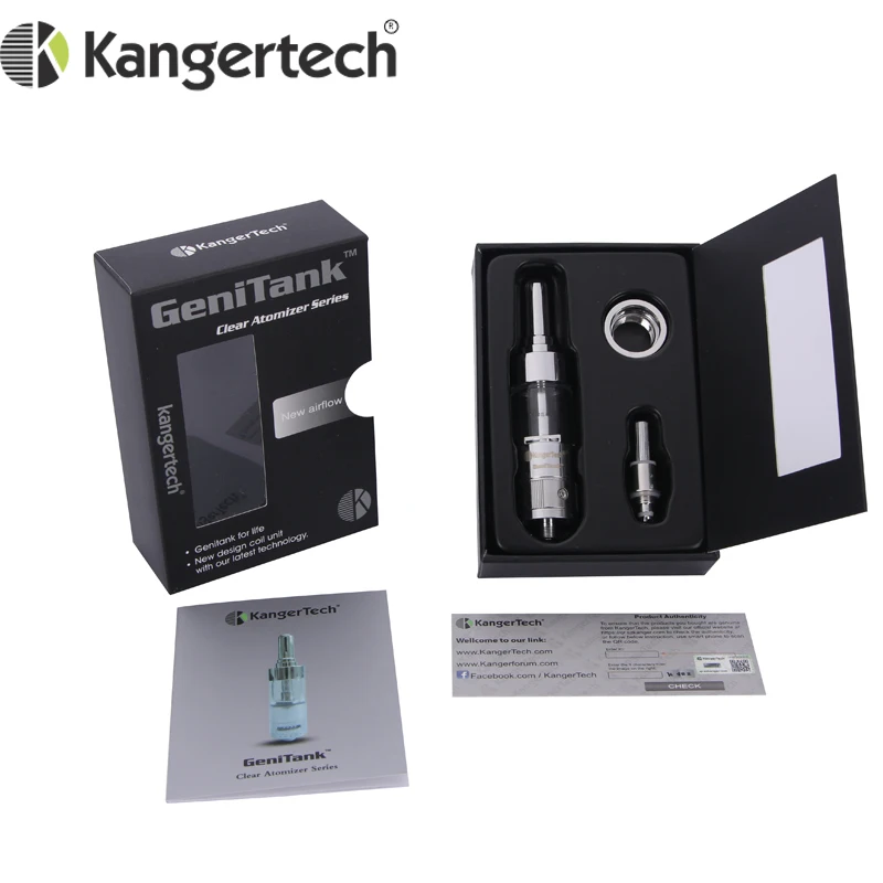 Оригинальный атомайзер Kanger Genitank 2 4 мл сменный двухкатушечный бак клиромайзер