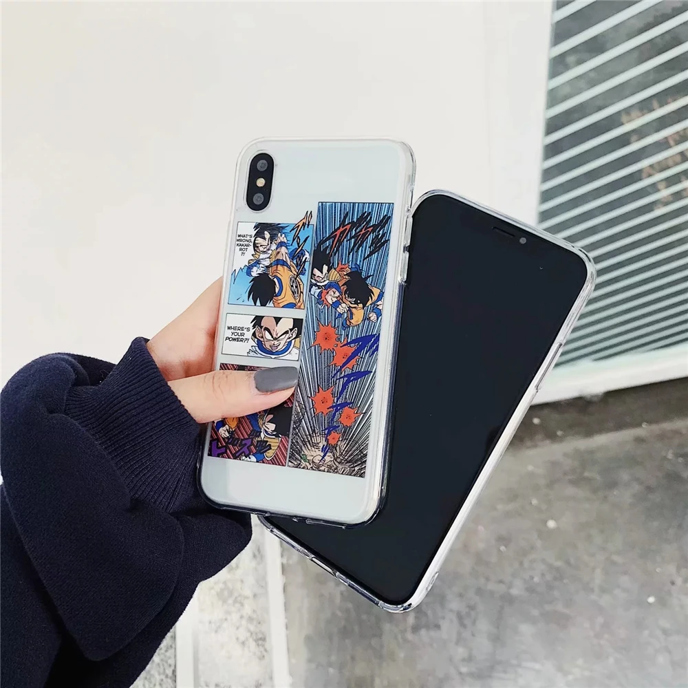 Новый аниме Dragon Ball Супер Гоку чехол для телефона iPhone 7 8 плюс 6 S Plus Ясно Мягкие TPU