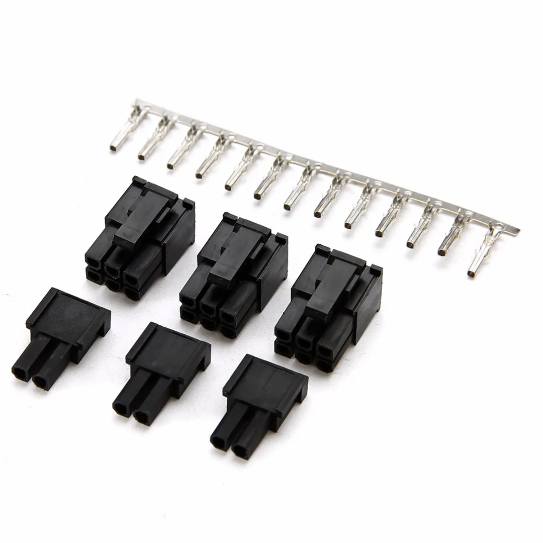 Mayitr 50 шт. 5557 8(6+ 2) P ATX EPS PCI-E разъем с 400 шт. 5557 женский терминал обжимной контактный разъем пластиковые коробки наборы