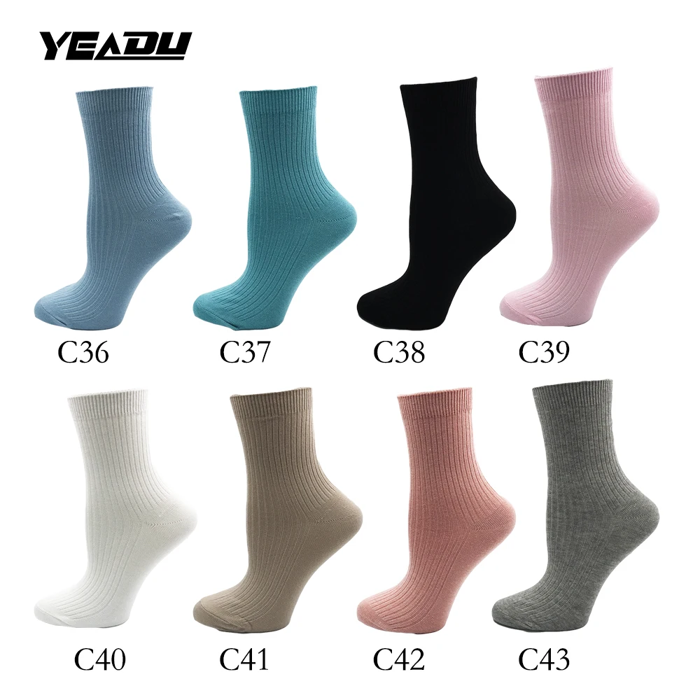 Новые хлопковые однотонные милые женские носки удобные хорошего качества лучший