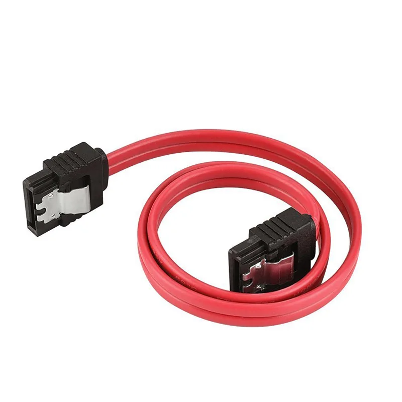 

5pcs 18" Straight-Through Connector SATA 3.0 III High Speed 6.0 Gbps Data Cable with Locking Latch ND998