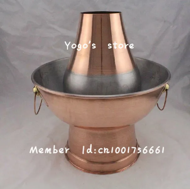 Бесплатная доставка 36 см Сичуань Чунцин Китайский медный горячий горшок