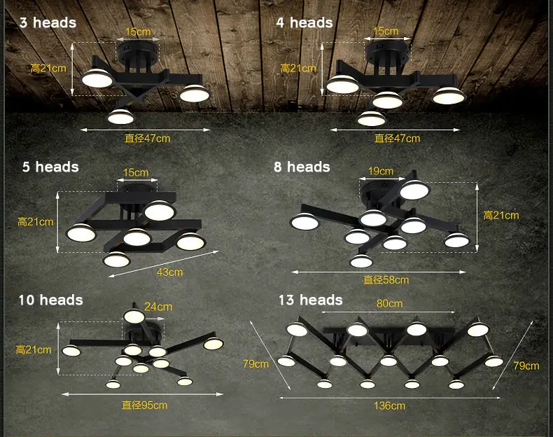 Светодиодный купольный светильник художественная лампа для гостиной столовой