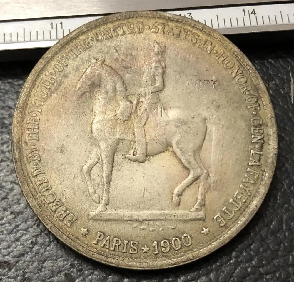 Памятная монета 1900 Lafayette|coin clip art free|coin facescoin badge |