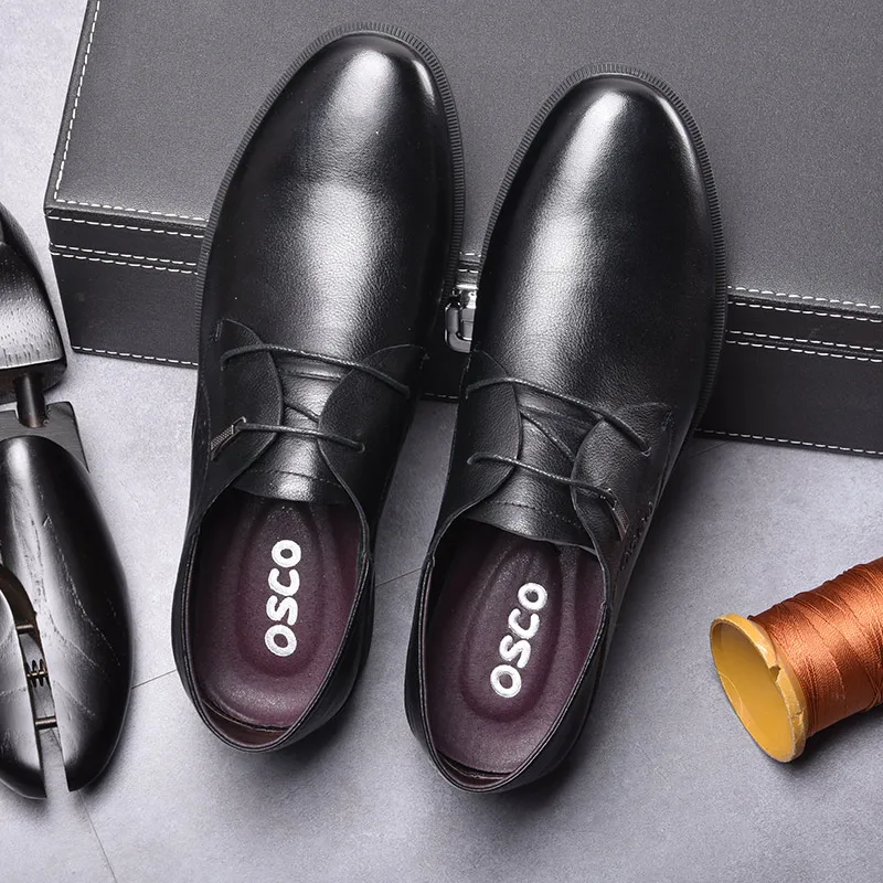 OSCO/Мужская обувь из натуральной кожи сезон весна осень модная деловая