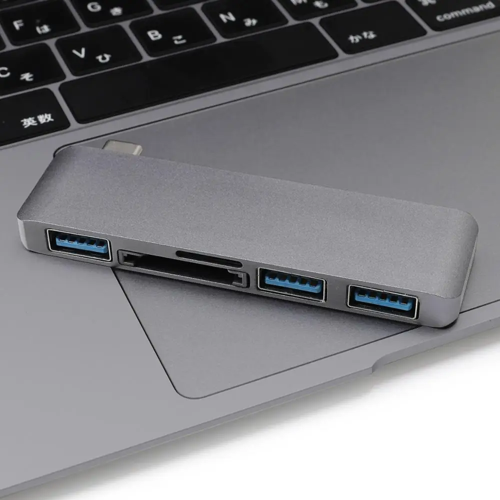 USB C концентратор type-c для нескольких портов USB 3,0 USB3.0 концентратор с SD TF кард-ридером для Macbook Pro 12 13 15 16 iPad Pro