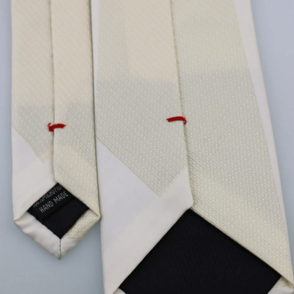 Мужской галстук Coachella из микрофибры с полосками цвета слоновой кости|neck tie|mens