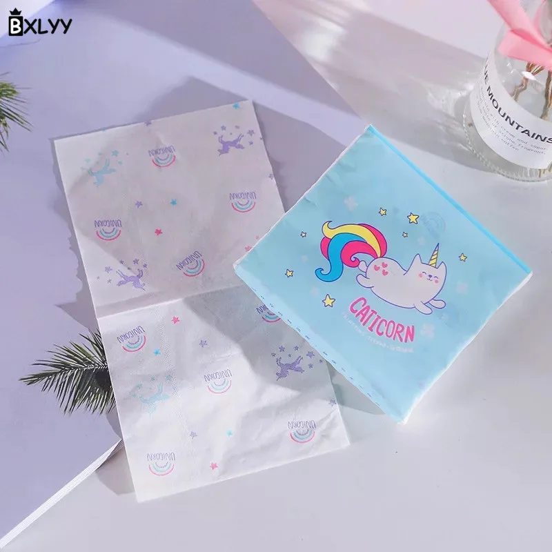 Одноразовое бумажное полотенце BXLYY в виде единорога для защиты окружающей среды