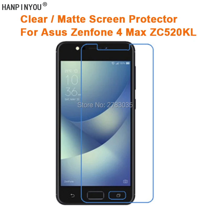 HD Прозрачная/Антибликовая матовая защитная пленка для Asus Zenfone 4 Max 5 2 (ZC520KL) дюйма