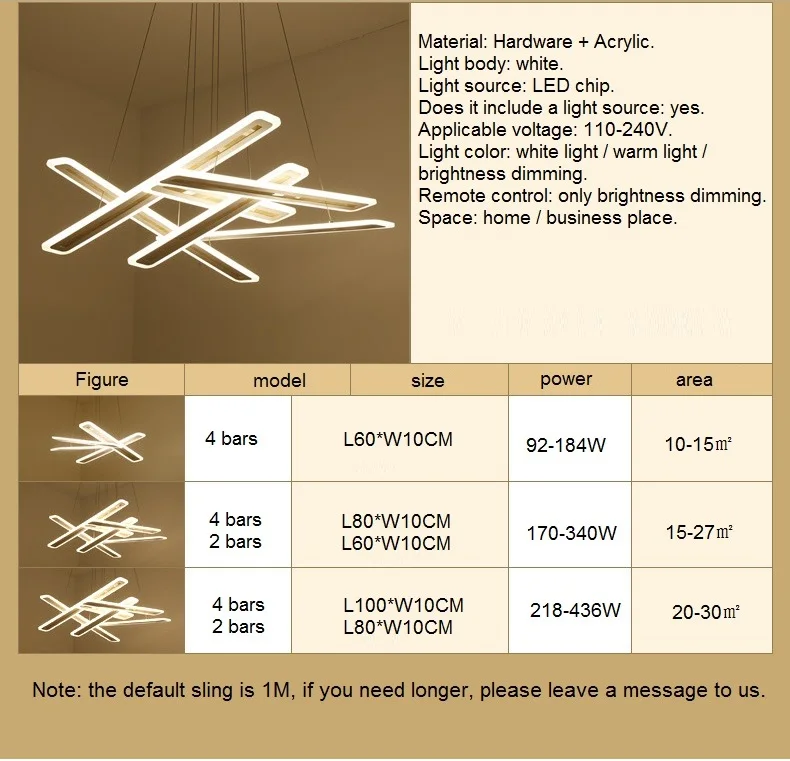 Простая ресторанная люстра в постмодернизированном стиле индивидуальные