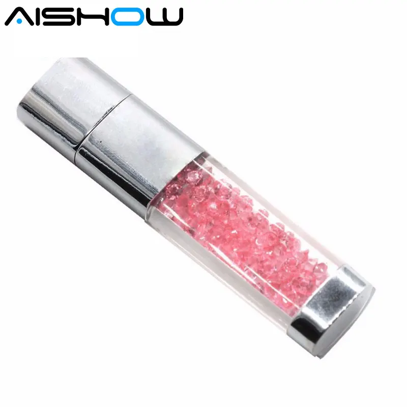 Модный хрустальный USB флеш-накопитель 2 0 в подарок на заказ 10 цветов USB-ключ 32 ГБ 16 8