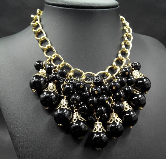 Зима 2020 новая модель массивное большое колье с жемчужными подвесками ожерелье из