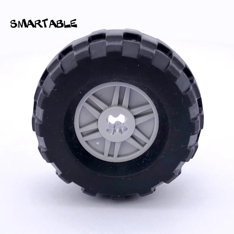 

Smartable высокотехнологичный MOC 37x18 мм колесные диски, детали для сборки шин, игрушки для детей, образование, совместим с 56891 + 55982 5 шт./компл.