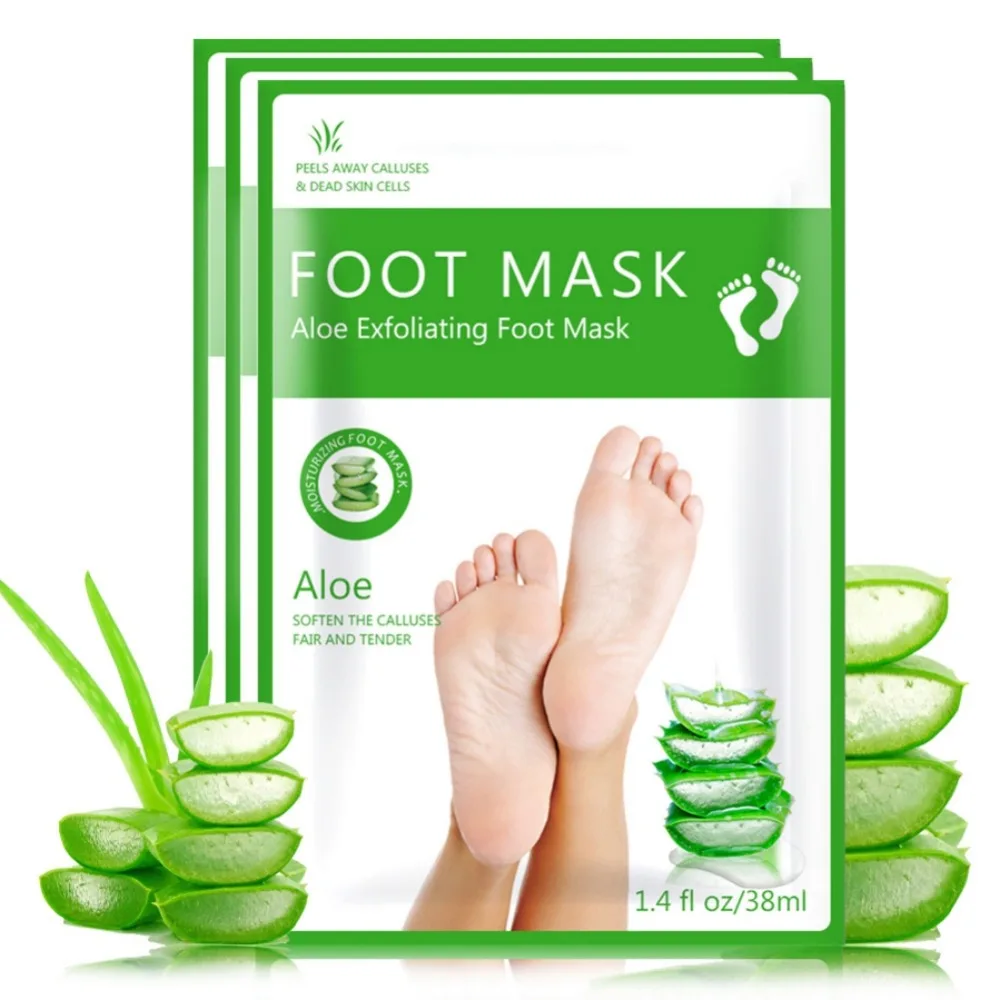 АЛОЭ маска для ног пилинг отшелушивающая младенца обновление ультра мягкая