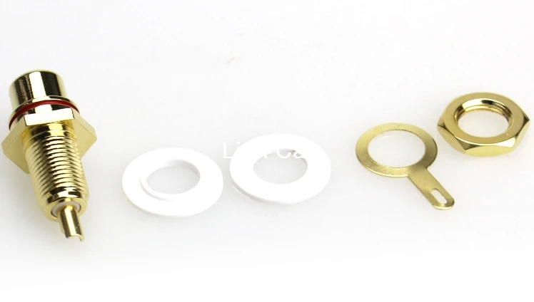 10 шт. RCA разъем позолоченный штекер аудио терминал Панель Крепление Шасси