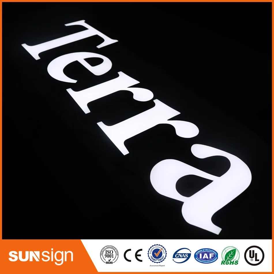 stainless steel led letters flashing signs LED neon letter signs