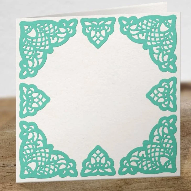 

Lace Corner Edge DIY Card's Border Frame Metal Cutting Dies for Scrapbooking 2019 Paper Craft Stencils Embossing Die