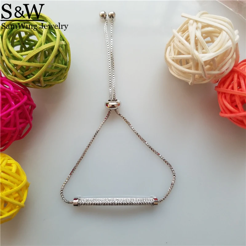 Модные женские браслеты очаровательные AAA CZ Кристалл прекрасный браслет