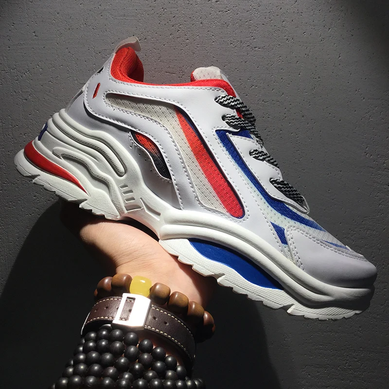 New 2019 Spring Breathable Men Shoes Casual Mesh Light For Lovers Lace Up Flats Sneakers Big Size 39-44 XMR3061 | Обувь