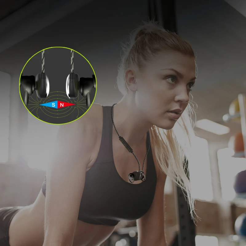 MifoU2 магнит дизайн Bluetooth Наушники Беспроводные спортивные водонепроницаемые