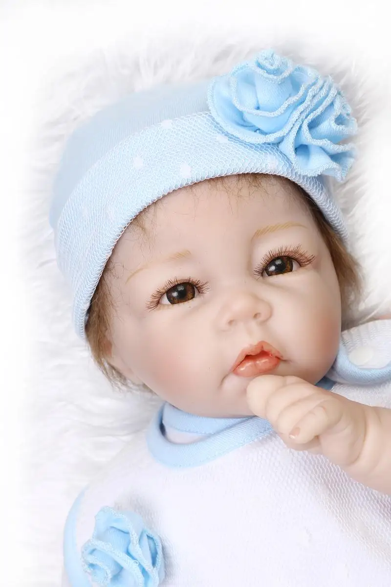 50 см полный силиконовый корпус Reborn мальчик Младенцы Куклы Игрушки Новорожденный ребенок кукла Купание Душ перед сном игрушки девочки Brinquedos