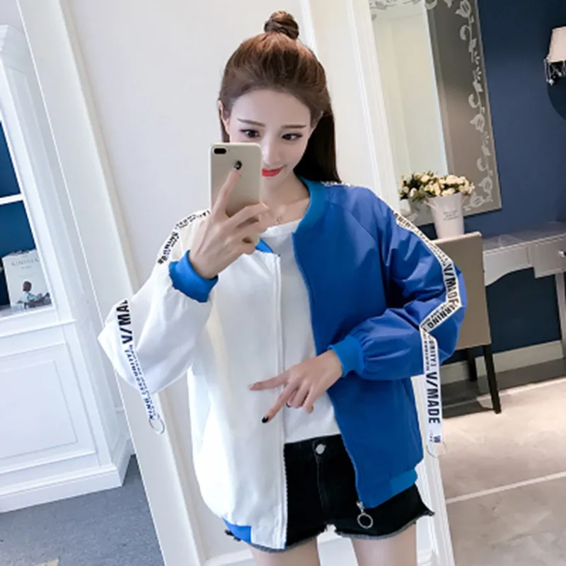 Лоскутная Женская куртка в горошек короткая зимняя женская BaseballFashion Harajuku одежда |