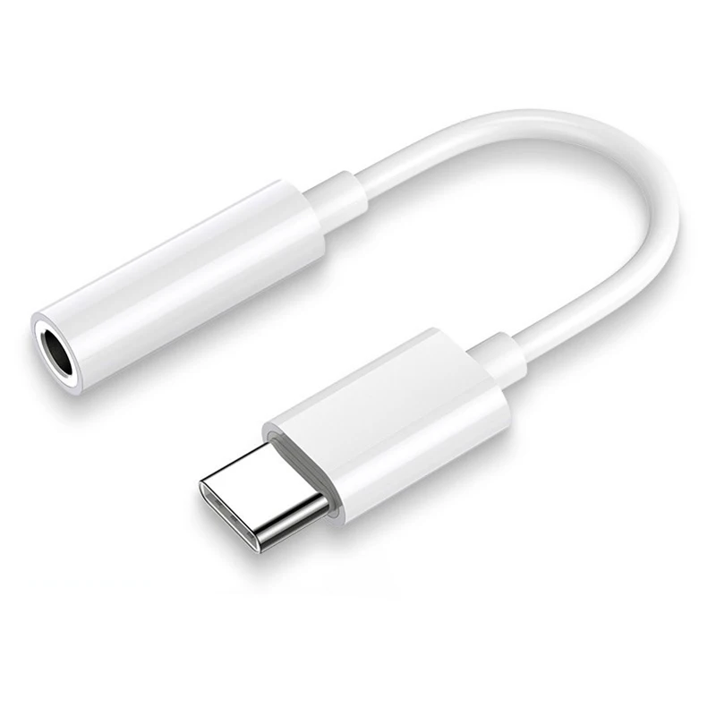 Кабель для наушников с разъемом типа C 3,5 USB C до 3,5 мм адаптер для наушников AUX для huawei P10 P20 pro Xiaomi Mi 6 8 аудио кабель