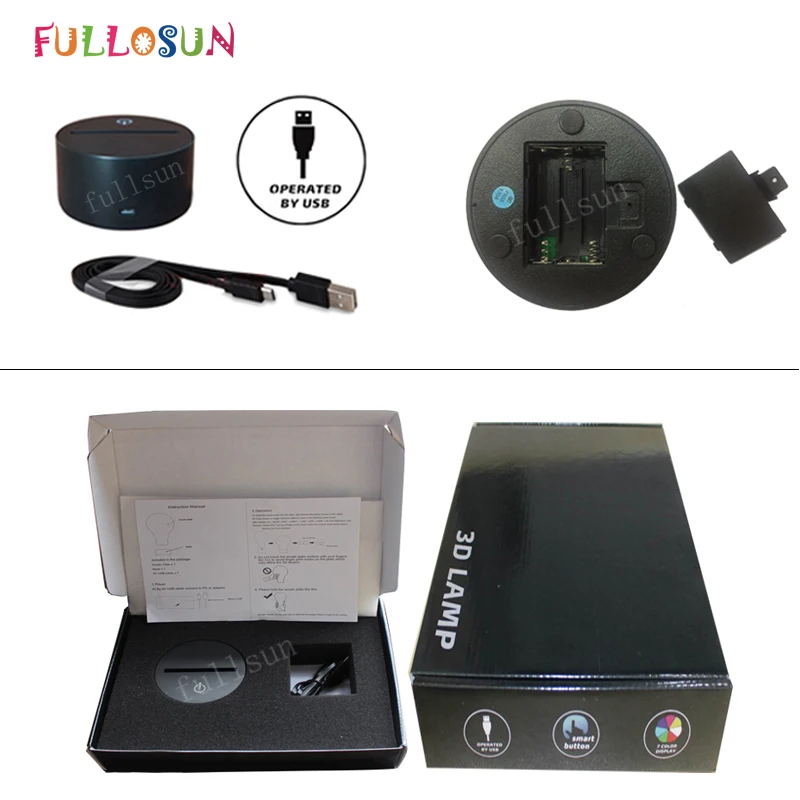 Светодиодная 3D иллюзия акриловая лампа Фигурное катание модель ночник сенсорный