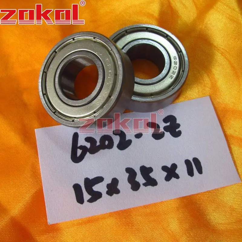 Цоколь 6202zz подшипник 6202 ZZ 2RS 6202RS Z1 Z3V3 S6202ZZ шариковый подшипник с глубоким жёлобом 15*35*11 мм