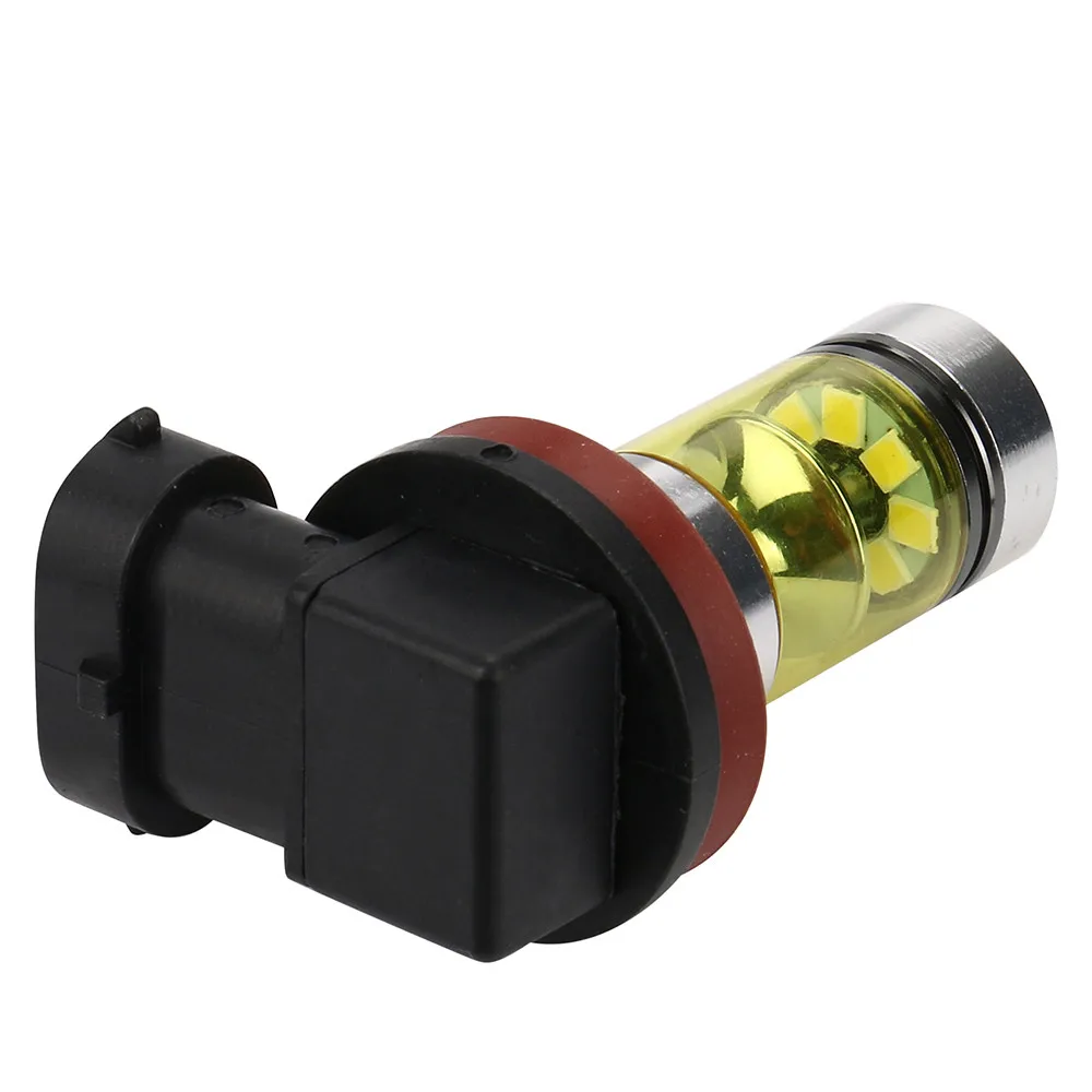 2X H11 H8 100W LED 4300K YELLOW 2323 Projector Fog Driving Light Bulbs For toyota corolla 2008 corolla avensis t25 auris CB