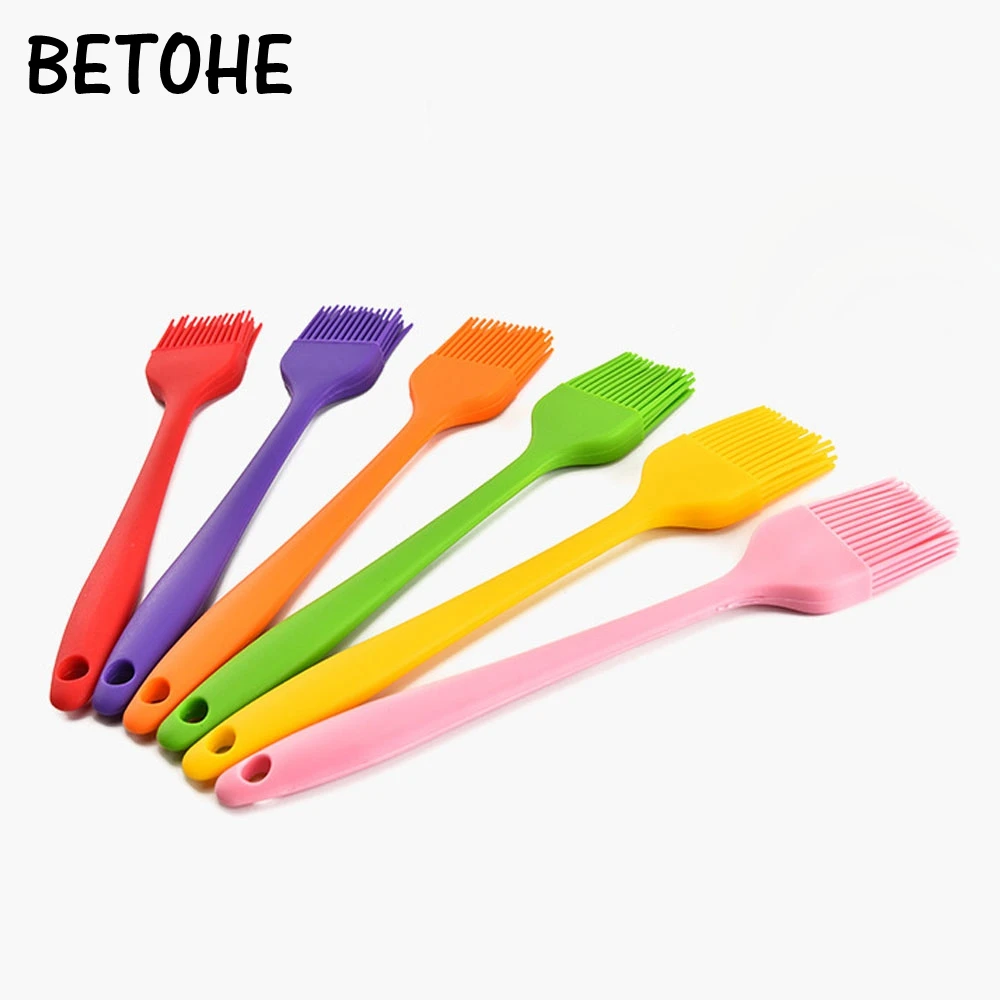 

BETOHE Silicone Pastry Brushes-BBQ cake oil brush barbecue grill brush-heat resistant Silicone Basting Brushes for bbq pastry