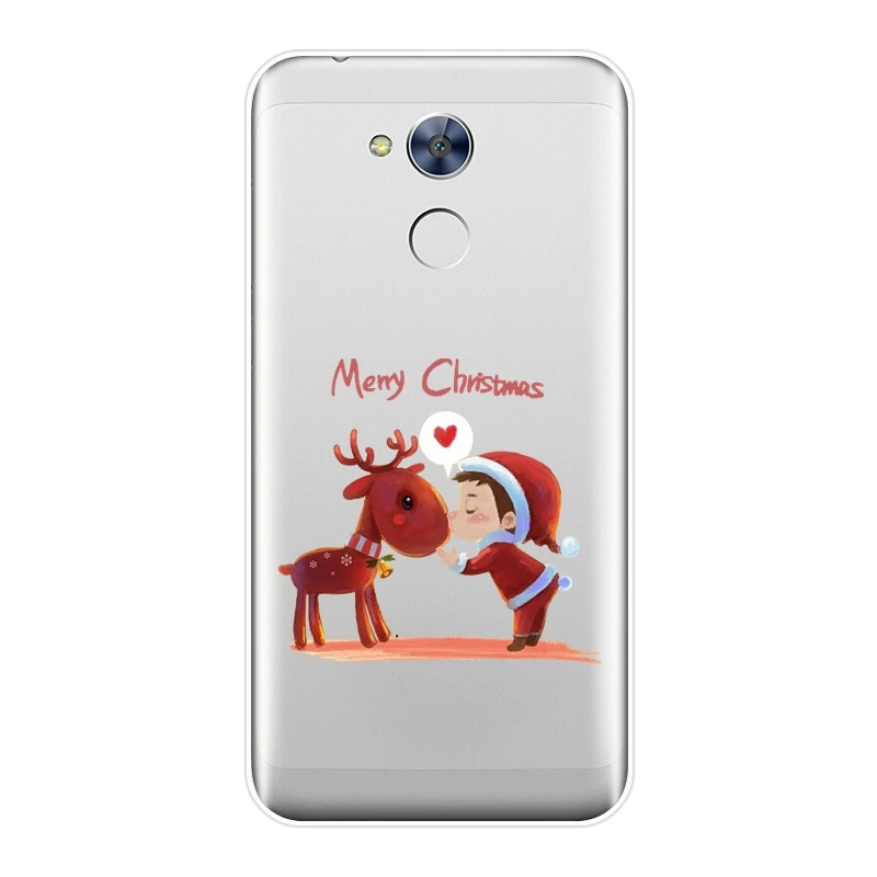 Чехол для Huawei Honor 6A 4C 5C 6C Pro Рождественский олень цветок Мягкая силиконовая задняя