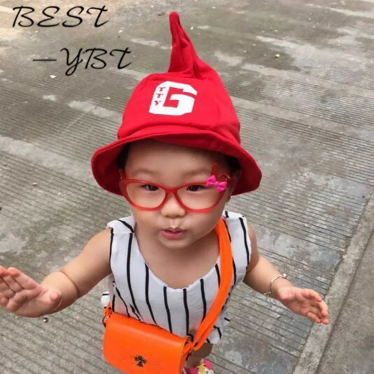2017 New Korean Children Cap Tide Pointy Hat Nothing In Big Letters G Millinery Autumn Paragraph Girl | Аксессуары для одежды
