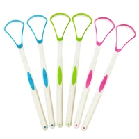 6pcslot tongue brush tongue cleaner scraper for oral care keep fresh breath dental care home use