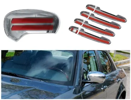 Chrome Door Handle +chrome Mirror Cover for 05-10 Chrysler 300 300c limited touring/ hemi/ SRT8 Dodge Magnum 05-08 | Автомобили и