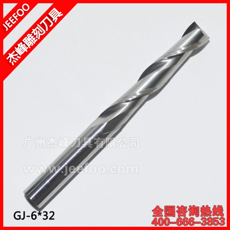 

6*32 мм 2 флейты Карбид Фрезерный спиральный резак древесины CNC фрезы режущие инструменты