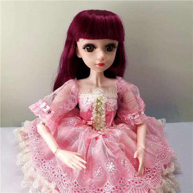 Toy doll 5 BJD кукла 1/3 коричневые глаза с BJD одежда обувь 60 см Кукла девочка подарок игрушки ручной работы силиконовая кукла реборн модная игрушка для детей - Цвет: Toy doll 5