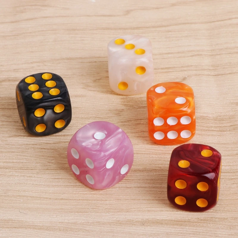 Акриловые многогранные d6 кости для TRPG настольной игры Подземелья и Драконы 10
