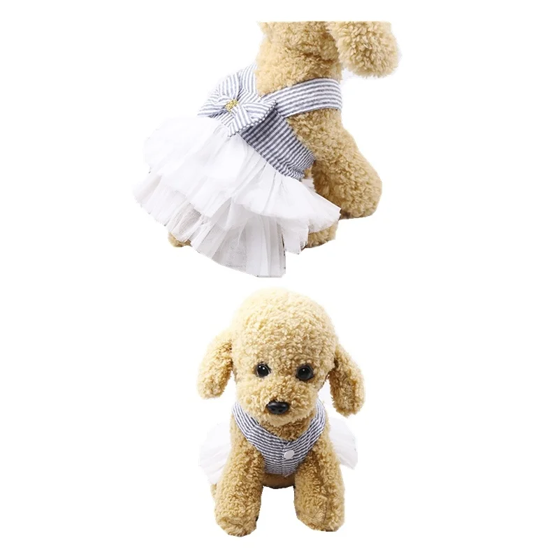 Свадебное платье-пачка для маленьких щенков и собак розовое праздничное