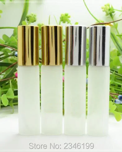 Пустая морозная стеклянная бутылка 10 мл стеклянный атомайзер с крышкой золотого
