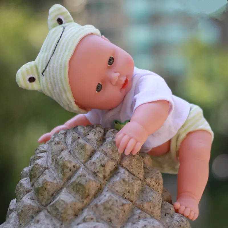[Верх] 30 см Реалистичного Reborn Baby Doll может говорить звук кукла 100% безопасный мягкий