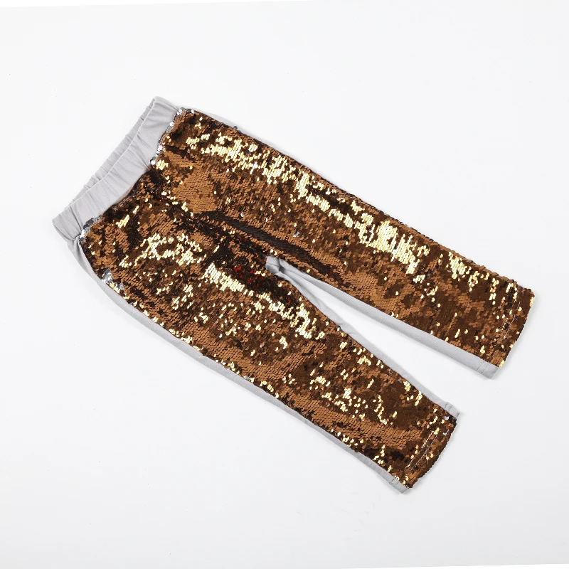 Новые золотые блестки для маленьких девочек брюки размер затрудняетесь в выборе