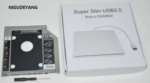 NIGUDEYANG 2nd HDD SSD жесткий диск Caddy для Macbook Pro 13 15 17 2009 2010 2011 2012 2013 + Корпус USB для SuperDrive