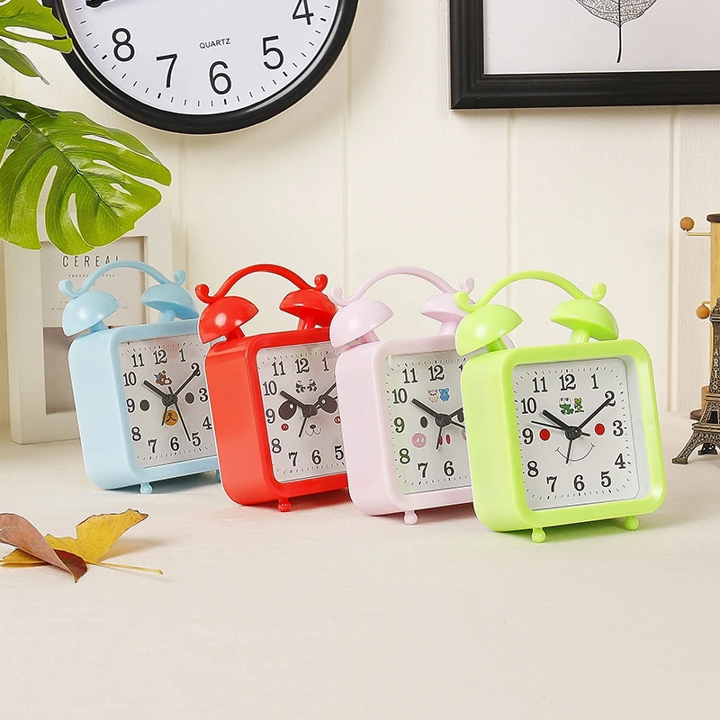 Современные креативные квадратные домашние часы будильник Детские Настольные