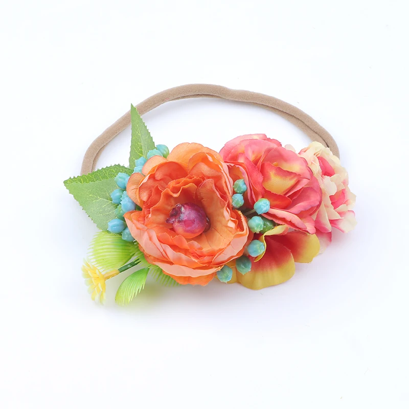 New Ribbon Flower Hairband Newborn Hair bands bohemian festival Headband Kids Accessories for Girls | Детская одежда и обувь