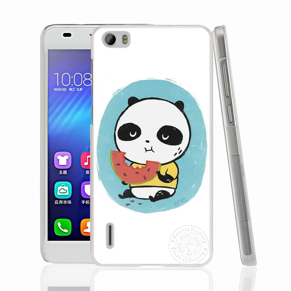 HAMEINUO панда Симпатичный Череп сотовый телефон чехол для huawei honor 3C 4A 4X 4C 5X 6 7 8 Y3 Y5 Y6 2 II